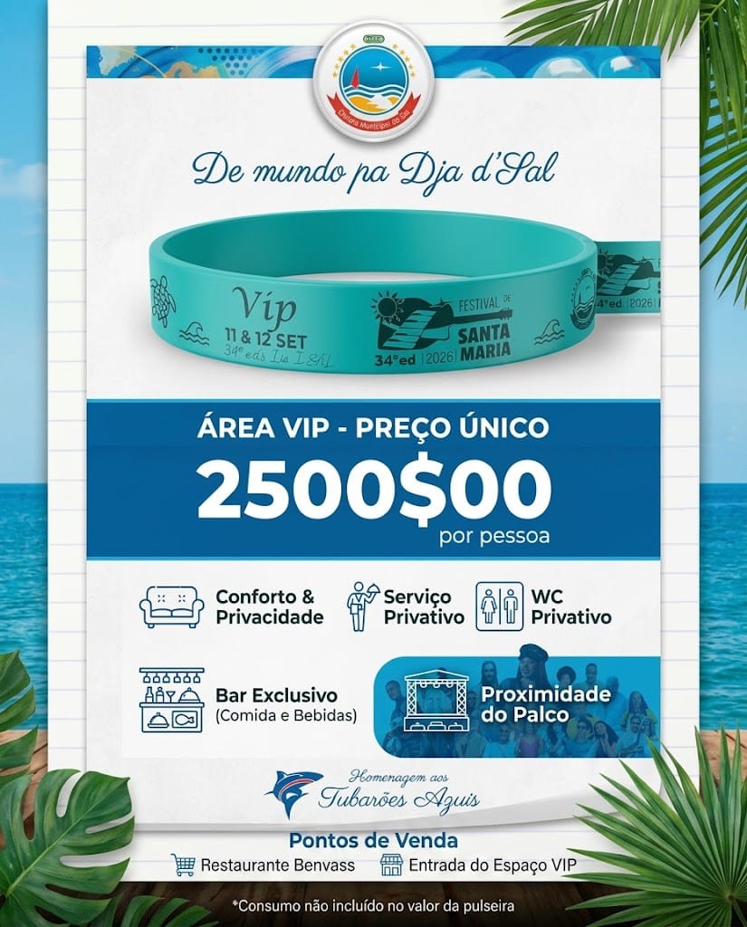 FESTIVAL SANTA MARIA - Área VIP 2 Dias